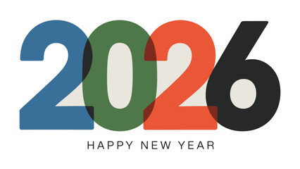Embracing 2026: A vibrant and colorful design that heralds the start of a new year, creating anticipation and optimism.