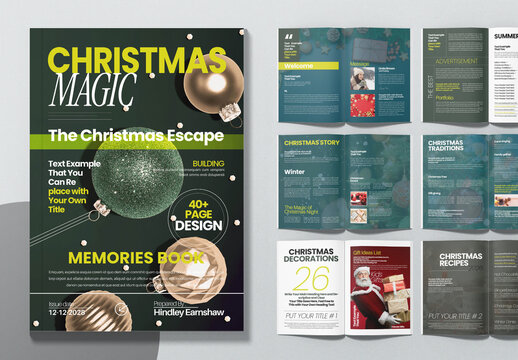 Christmas Magic Memories Book Design