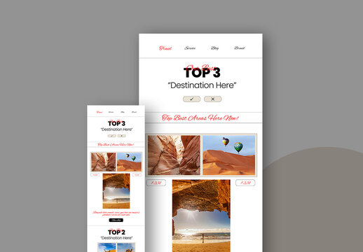 Email Newsletter Template Layout