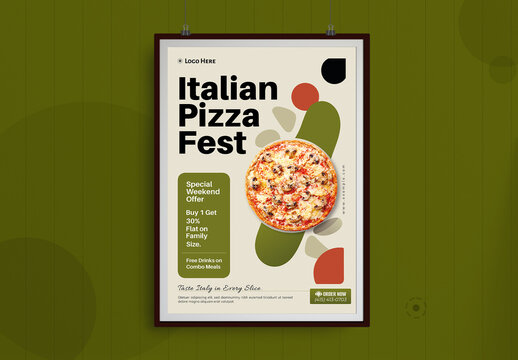 Restaurant Food Poster Template