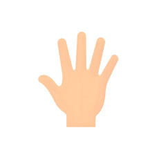 hand showing victory sign