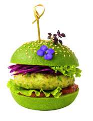 Word VEGAN Made from Fresh Chopped Vegetables and Beans. Creative Healthy Food Typography with Peppers, Carrots, and Corn Isolated on White.