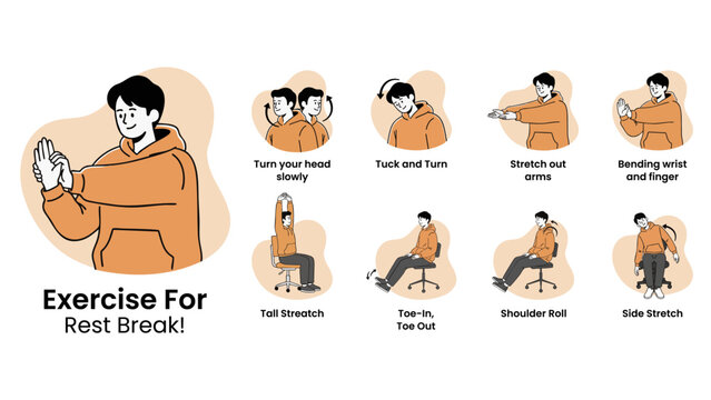 Office Chair Exercises for Rest Breaks, Simple Chair Yoga & Stretches to Relieve Tension