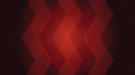 Red Neon Technology Background,Digital and electronic Concept design,Vector illustration.