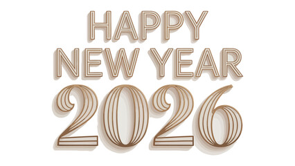 New Year's Eve Celebration 2026: The anticipation of new beginnings takes shape as the numbers of the year 2026 emerge, forming an elegant message of hope and fresh starts.