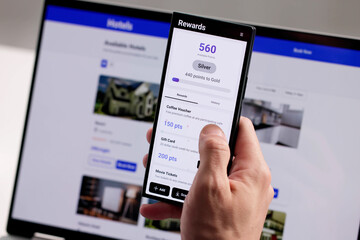 Man Earns Loyalty Points Using Smartphone App