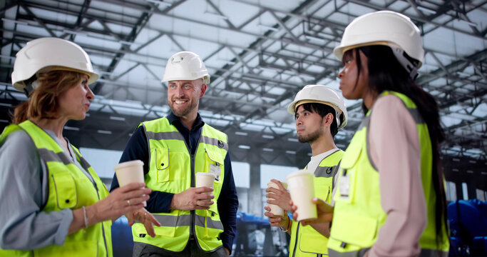 Workers Take A Coffee Break