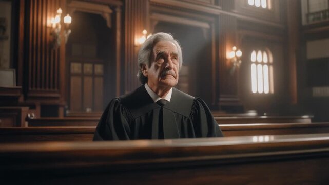 A Weary Judge's Diet Gavel Tapping and Emotional Tension in the Courtroom