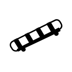 Movie film strip silhouette icon design element vector Vector, illustration