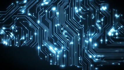 Abstract brain circuitry futuristic concept for technology and artificial intelligence - Powered by Adobe