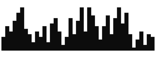 Fototapeta premium Podcast sound waves, audio spectrum waveforms, music or voice digital track vector line soundwaves. digital equalizer patterns in a simple black and white line style. 