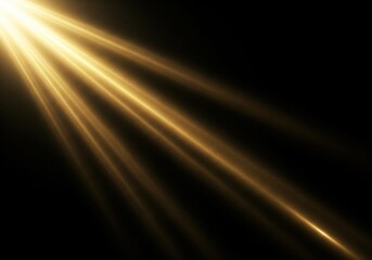 Golden light rays shining diagonally from the top left corner