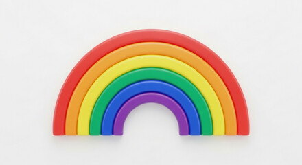 Vibrant rainbow arc displaying the beauty of diversity, a symbol of hope and inclusivity, celebrating LGBTQ pride and creating a colorful world for everyone