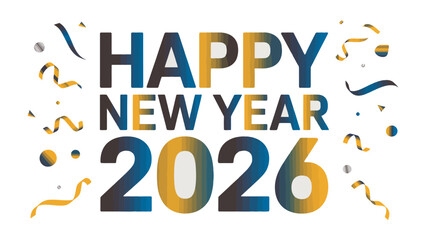 New Year 2026 Celebration: A vibrant visual greeting for the year 2026, filled with the joy of new beginnings and the promise of a fresh start.