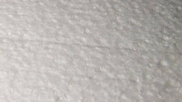 White foam plastic material, close-up