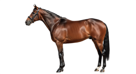 horse isolated on white background