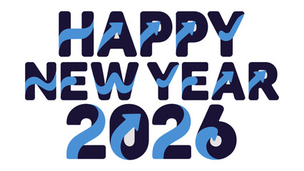 Happy New Year 2026: Celebrate the dawn of a new year, with optimism, and aspirations for the future. This design embodies hope, and growth, marking the start of a fresh chapter.