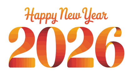 Happy New Year 2026: Festive graphic design wishes you a prosperous year ahead, the vibrant colors and stylish typography. It encapsulates the spirit of fresh beginnings and hope 