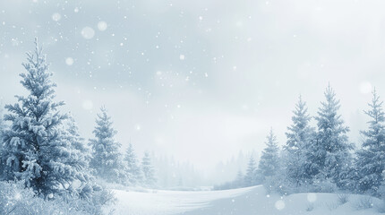 Obraz premium Minimalist Frosted Pine Glow Background