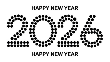 2026: A Festive New Year Celebration: A vibrant and modern representation of the upcoming year, perfect for welcoming new beginnings and expressing holiday cheer.