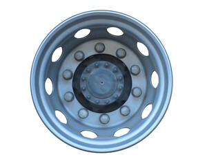 silver max wheel isolated on white background. This has clipping path.