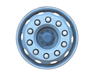silver max wheel isolated on white background. This has clipping path.