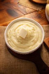 Mashed Potatoes. A classic side dish made with mashed boiled potatoes, often used to accompany various dishes; an easy and practical recipe that is very popular.