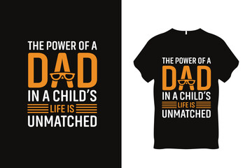 Dad Father Day T Shirt Design Bold Typography Father Graphic Vector 
