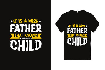 Dad Father Day T Shirt Design Bold Typography Father Graphic Vector 