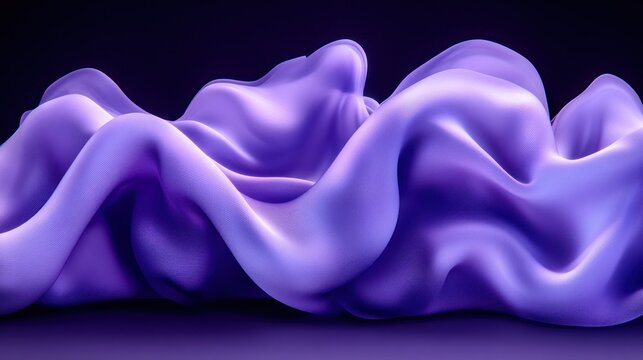 Purple fabric drapes, smooth folds - Powered by Adobe
