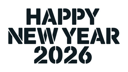 Happy New Year 2026 Wishes: Festive typography of Happy New Year 2026, heralding a future filled with joy and new beginnings.