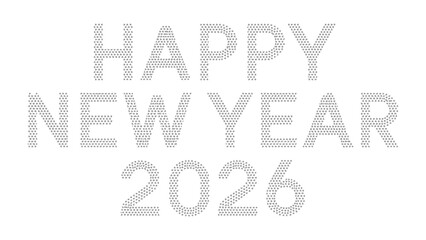 New Year 2026 Celebration: A modern greeting displays Happy New Year 2026, embodying anticipation for fresh beginnings.