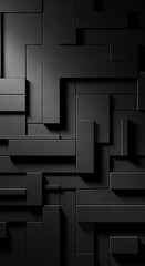 Dark abstract geometric background featuring rectangular blocks