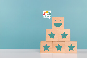 Excellent, positive feedback, service rating and satisfaction. Customers give five stars ratings to staff for their excellent service