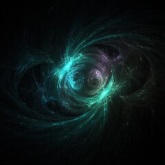 Abstract Colorful Space Galaxy Design