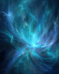 Abstract Blue Space Galaxy
