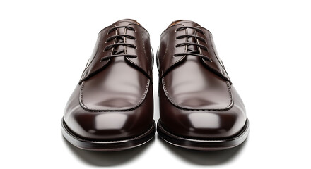 Pair of brown leather dress shoes