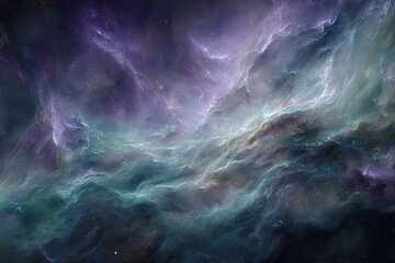 Colorful Nebulae In Deep Space