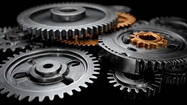 gears representing strategy vision execution and review