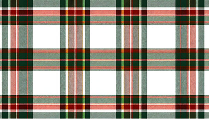 Seamless pastel red and green tartan plaid texture cloth backdrop design for fashion textile