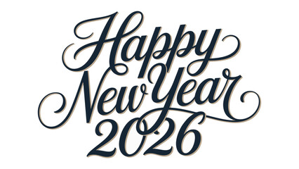 Happy New Year 2026: A stylish and celebratory greeting card that says Happy New Year 2026.
