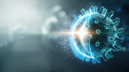 Exploring coronavirus impact a visual journey through the virus's structure in a scientific environment