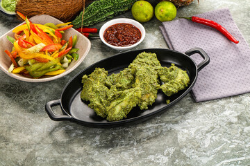 Indian cuisine - Mint chicken tikka