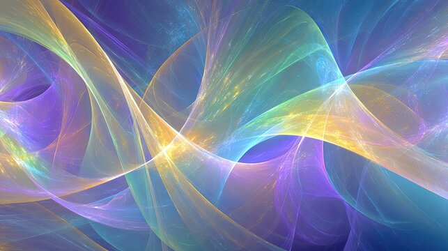 Abstract Glowing Colorful Design