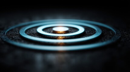 Circular object in darkness representing live drop radar concept with potential imminent drops and alerts