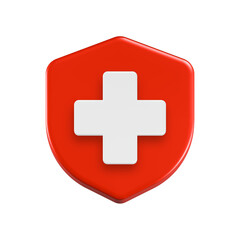 Obraz premium cross health 3d rendering symbol medical icon