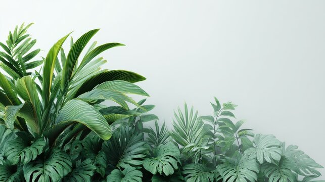 clean background for online meetings with greenery