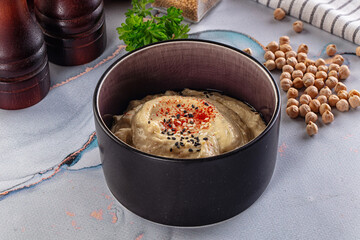Chickpea vegan hummus dip spread