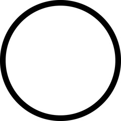 Circle black outline Vector