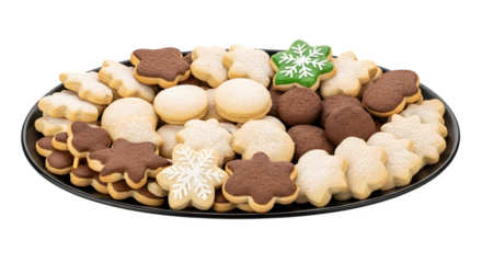 Assorted Christmas Cookies, isolated on transparent background